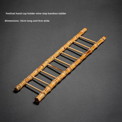 Bamboo Whip Tea Cup Holder