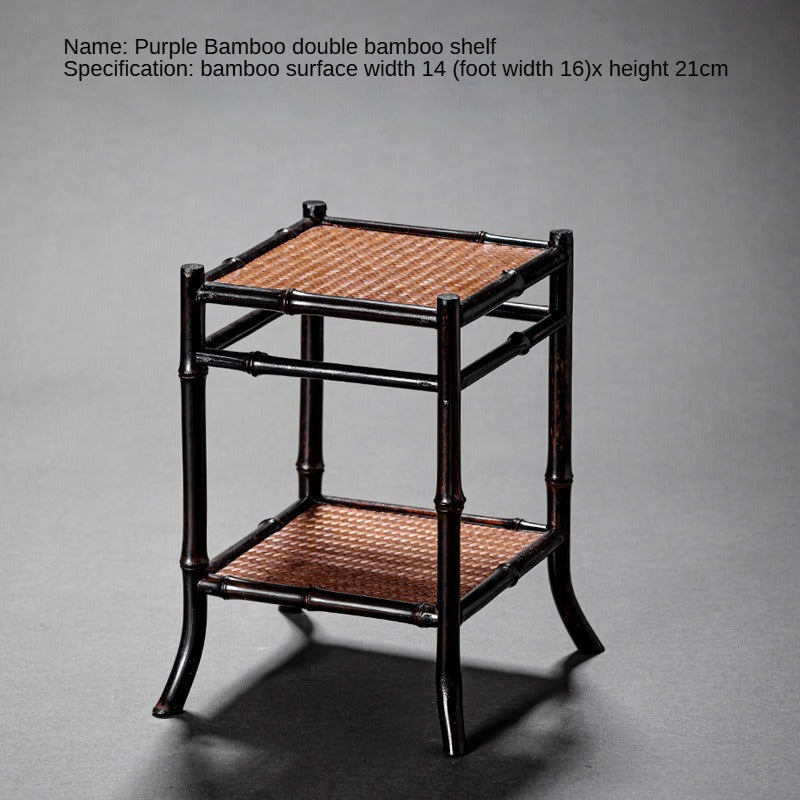 Purple Bamboo Orchid Stand