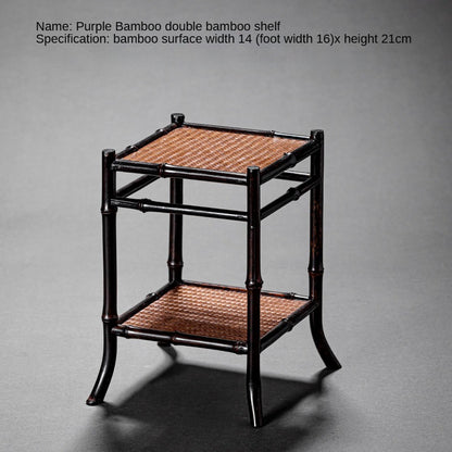 Purple Bamboo Orchid Stand