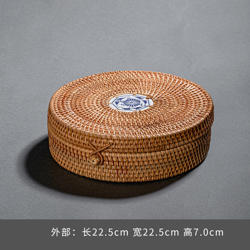 Rattan Woven Pu-erh Tea Box