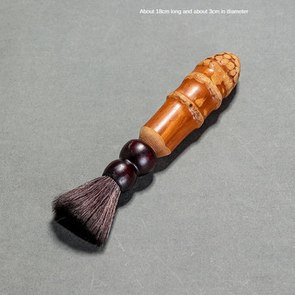Chinese Style Old Bamboo Root Teapot Brush