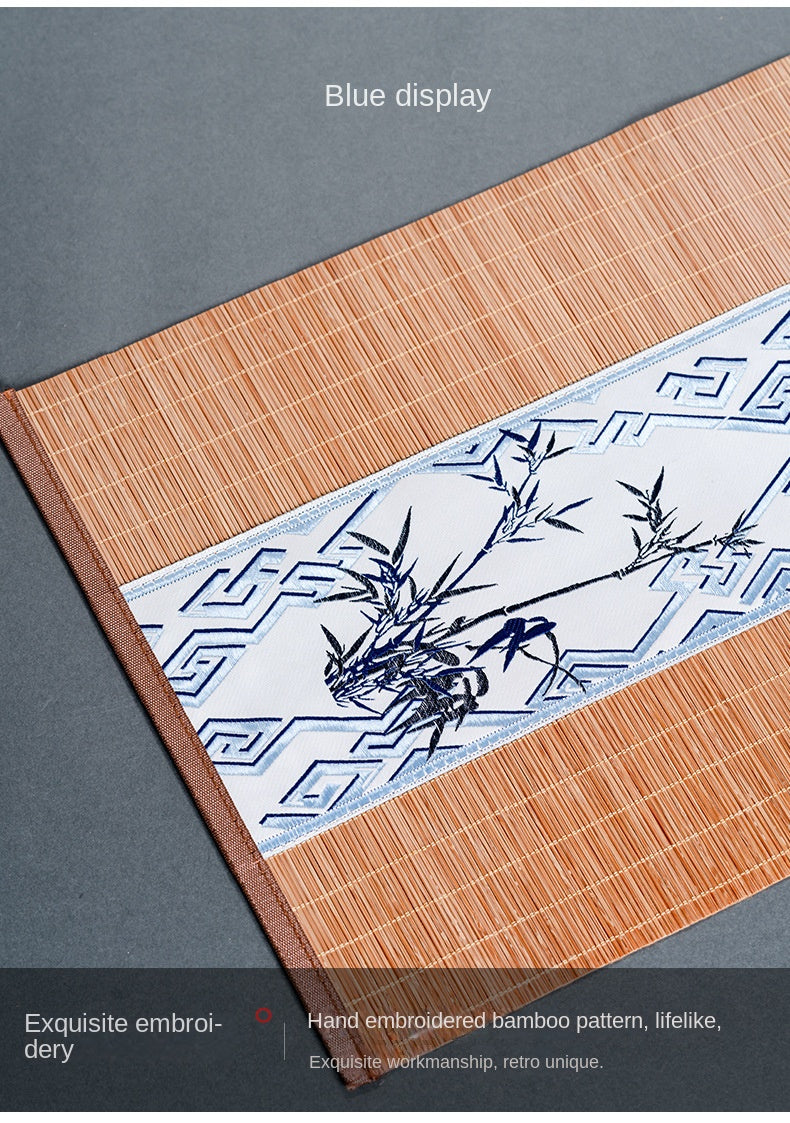 Bamboo Tea Mat New Chinese Style Zen Tea Flag