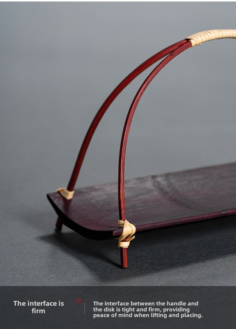 Bamboo Woven Tea Cake Tray