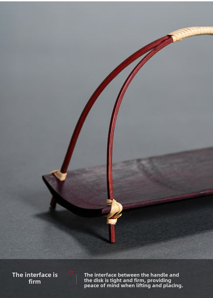 Bamboo Woven Tea Cake Tray