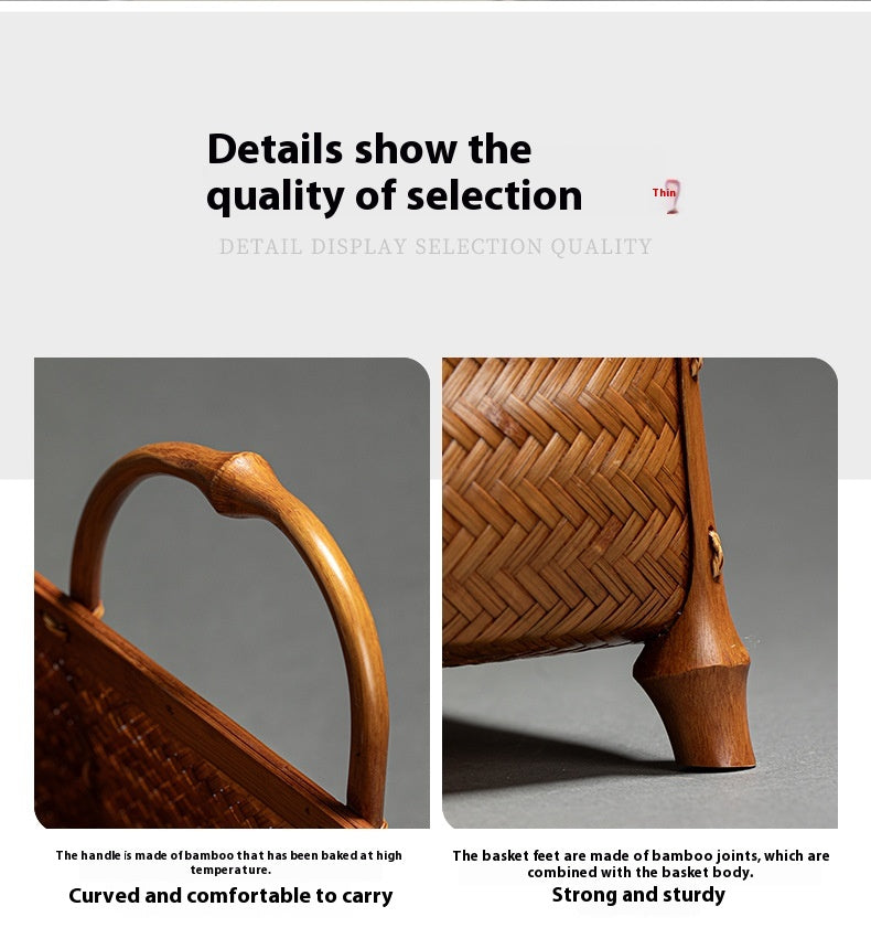 Bamboo Woven Storage Basket
