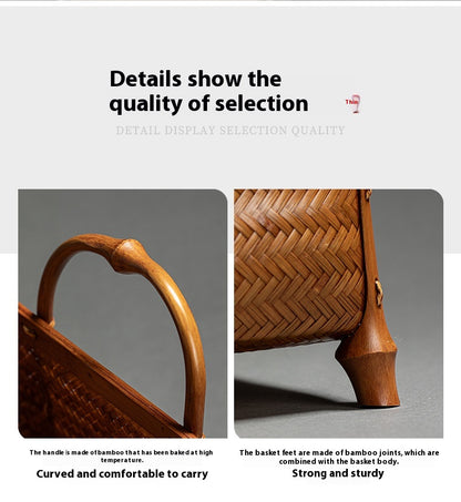 Bamboo Woven Storage Basket