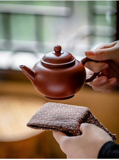 Purple Clay Teapot Dry Bubble Absorbent Small Tea Towel