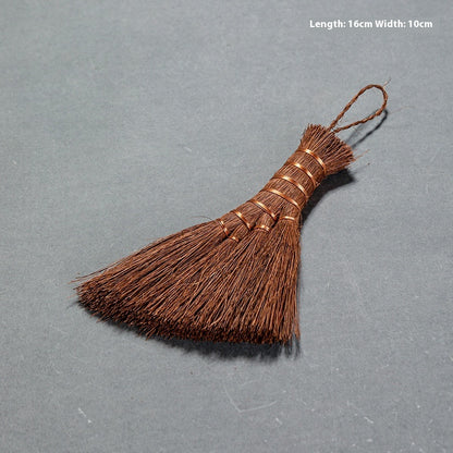 Brown Hair Tea Set Brush