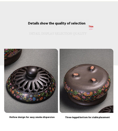Chinese Style Incense Coil Aromatherapy Furnace Incense Holder