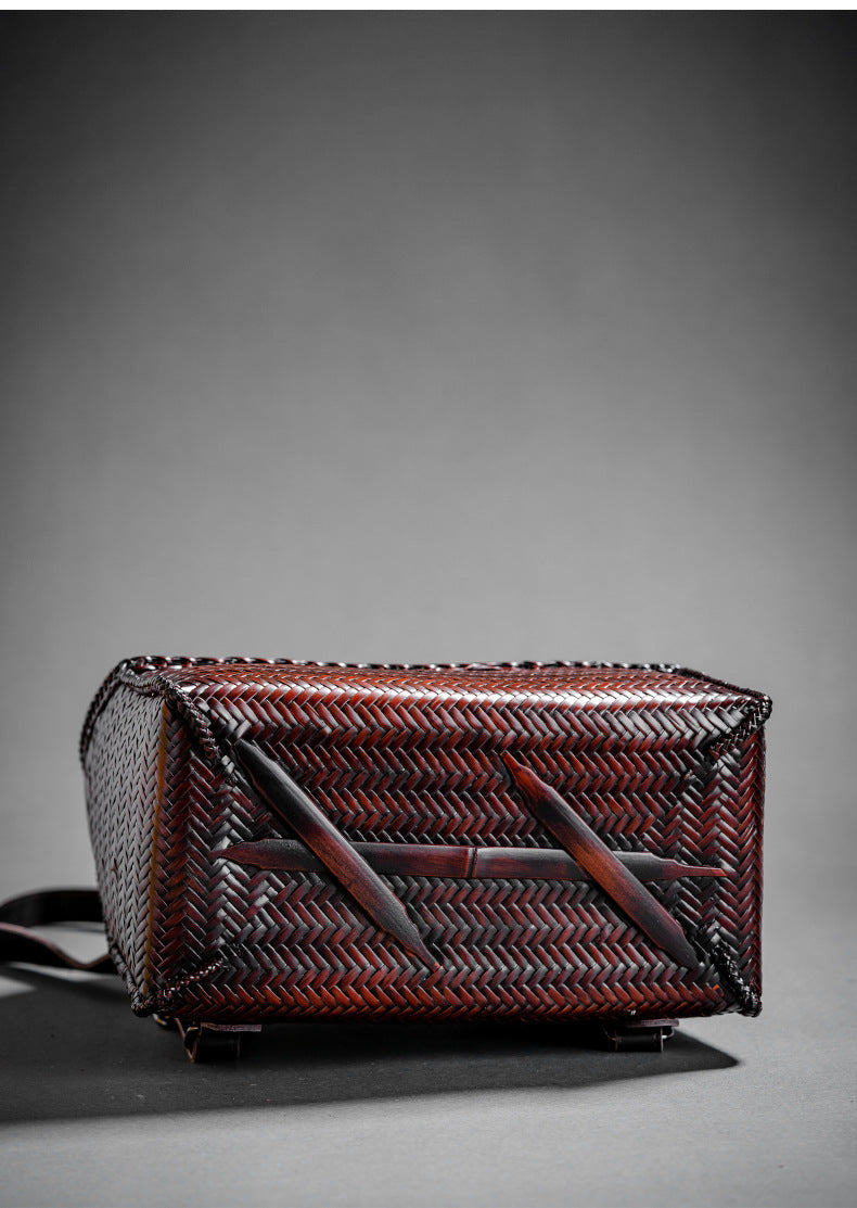 Retro Bamboo Woven Bag