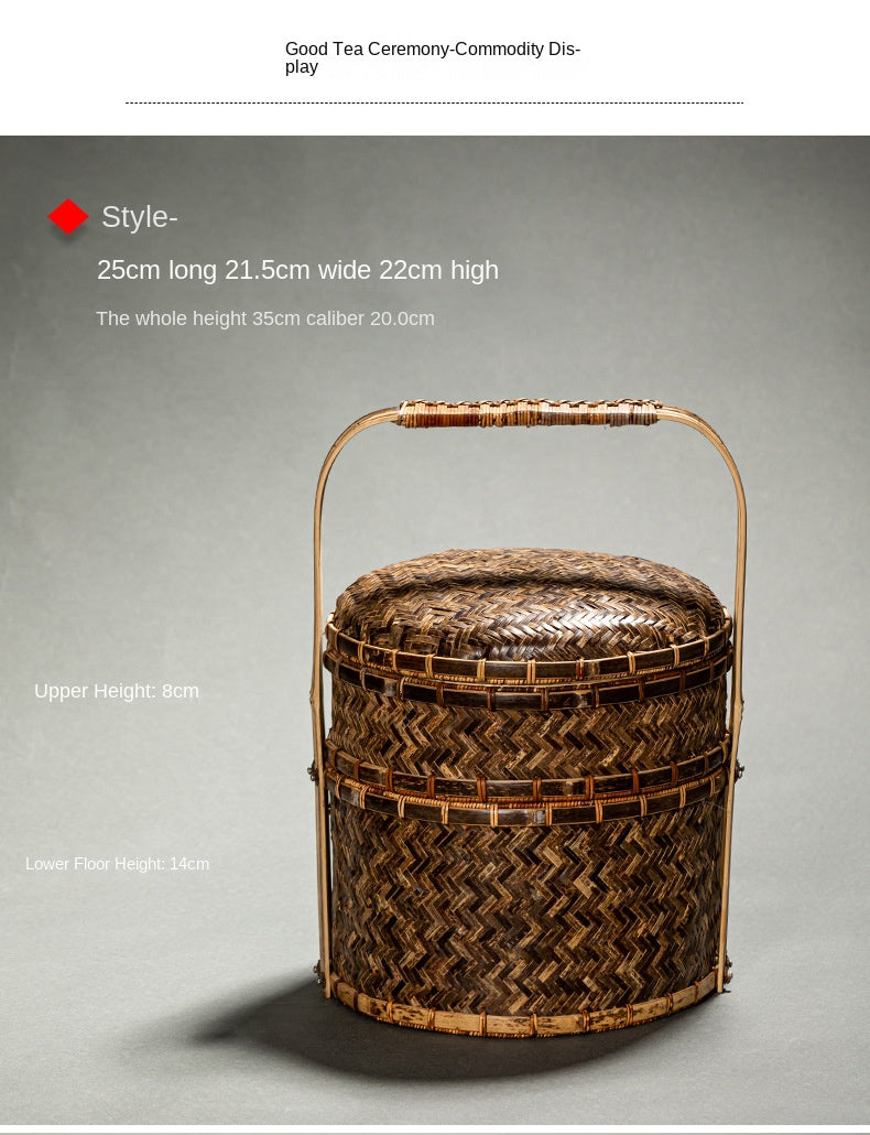 Chinese Retro Bamboo Food Container