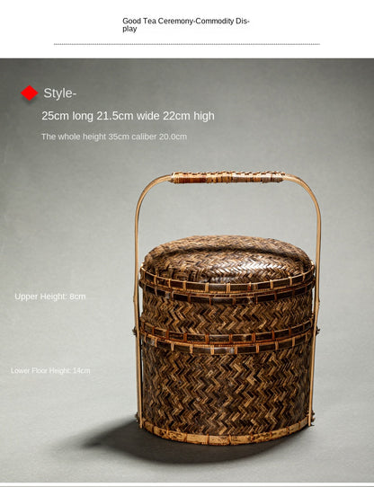 Chinese Retro Bamboo Food Container
