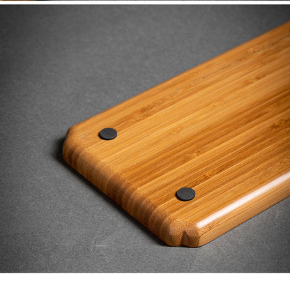 Heavy Bamboo Rectangular Single Layer Simple Tray