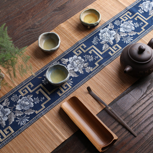 Chinese Ancient Bamboo Tea Mat