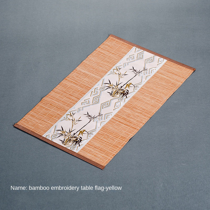 Bamboo Tea Mat New Chinese Style Zen Tea Flag