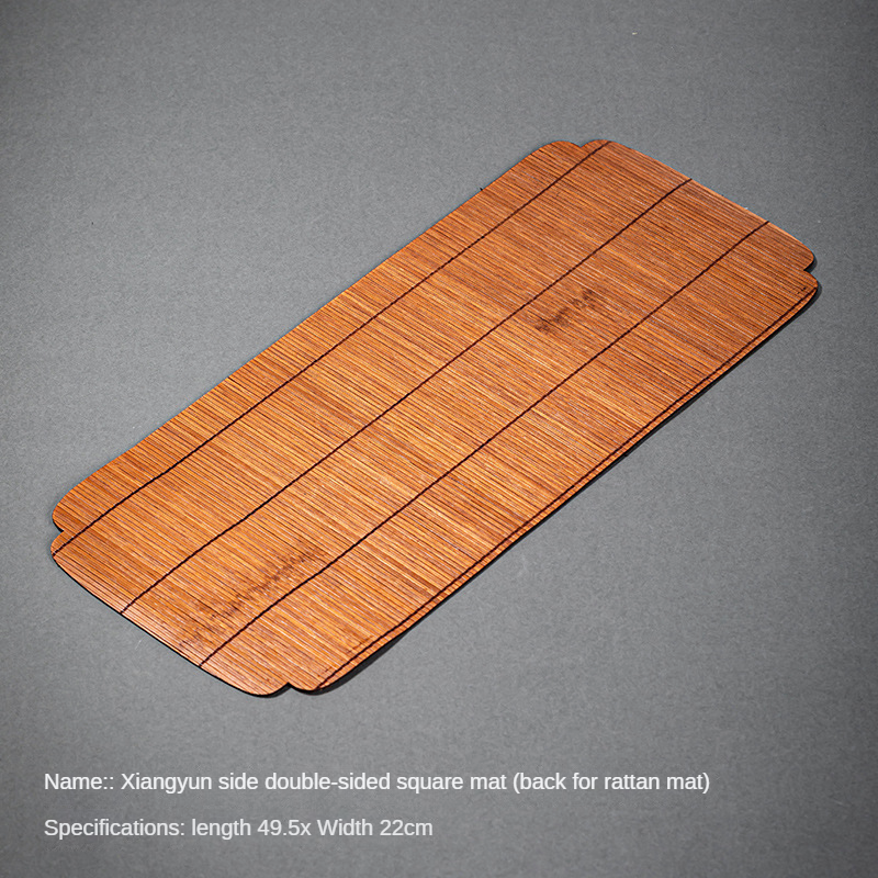 Large Lacquered Bamboo Tea Mat