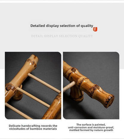 Bamboo Whip Tea Cup Holder