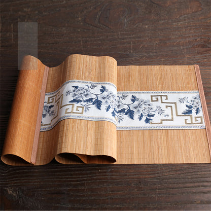 Chinese Ancient Bamboo Tea Mat