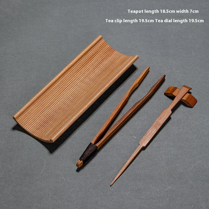 Chinese Retro Bamboo Tea Scoop Three-Piece Set