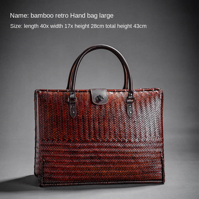 Retro Bamboo Woven Bag