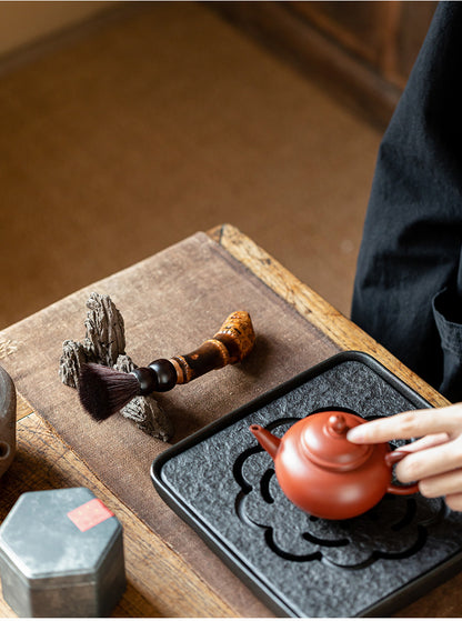 Chinese Style Old Bamboo Root Teapot Brush