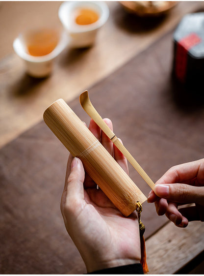 Bamboo Tea Spoon Two-Piece Set