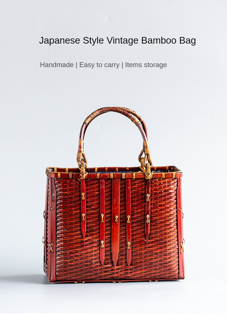 Retro Bamboo Woven Bag