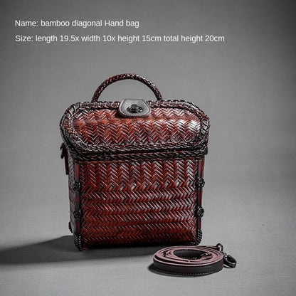 Retro Bamboo Woven Bag
