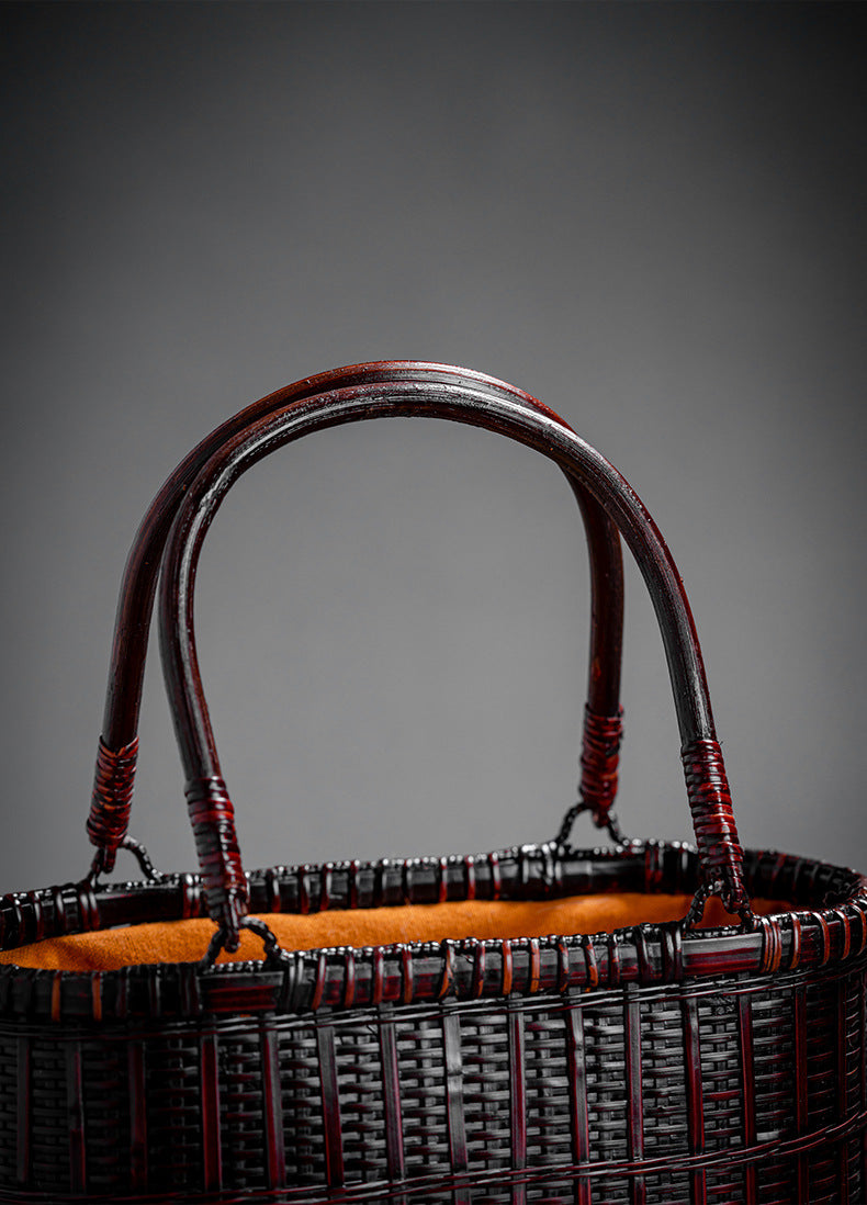 Retro Bamboo Woven Bag